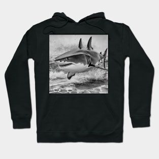 Shark playing Hoodie